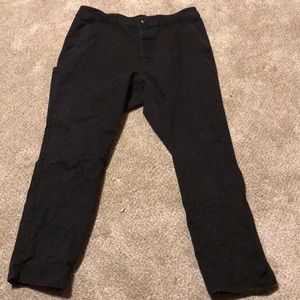 Black Cropped Khaki pants